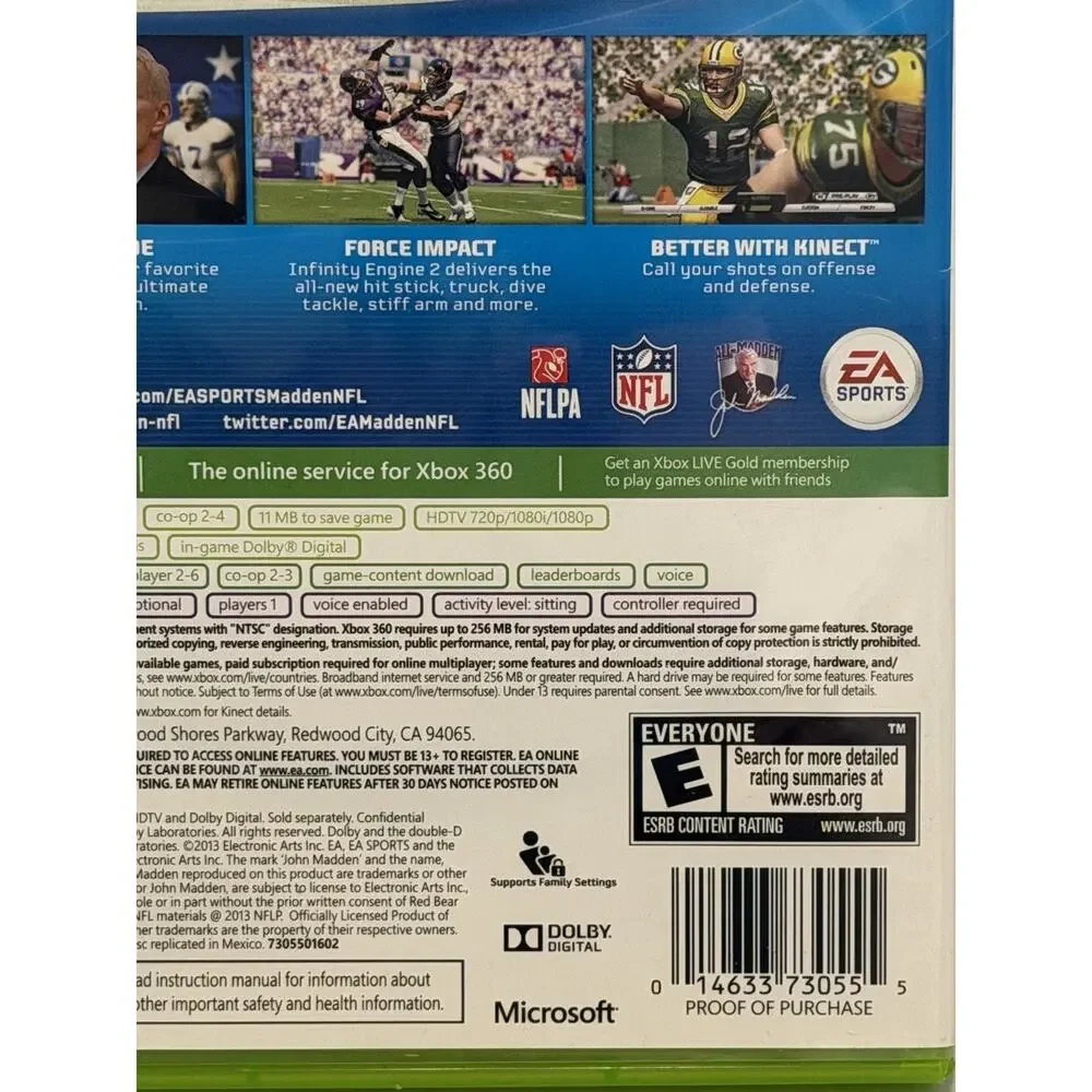 Madden NFL 25 (2014) Microsoft Xbox 360 Game